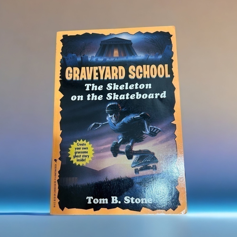 Graveyard School Book #2 The Skeleton on a Skateboard Paperback Kids Book